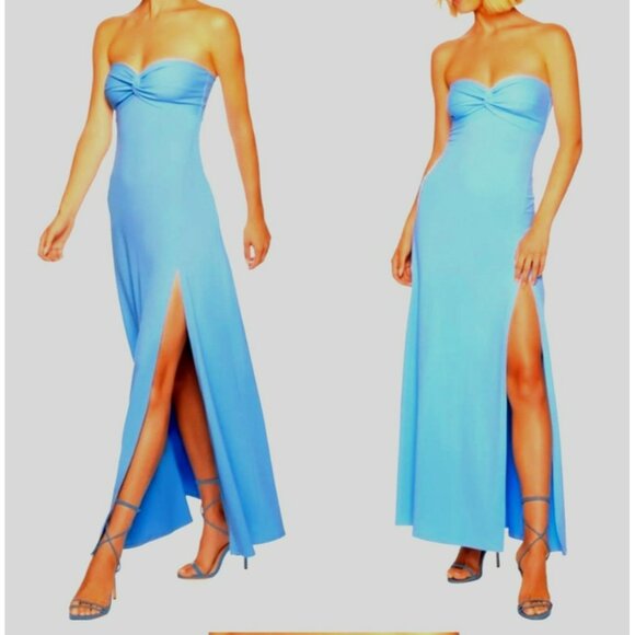 Susana Monaco Dresses Susana Monaco Twist Front Tahitian Blue